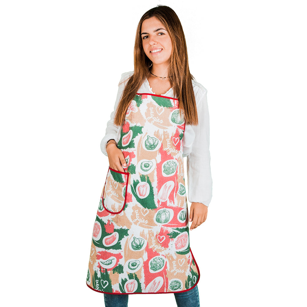 Delantal rizo con protección PVC 8700-18