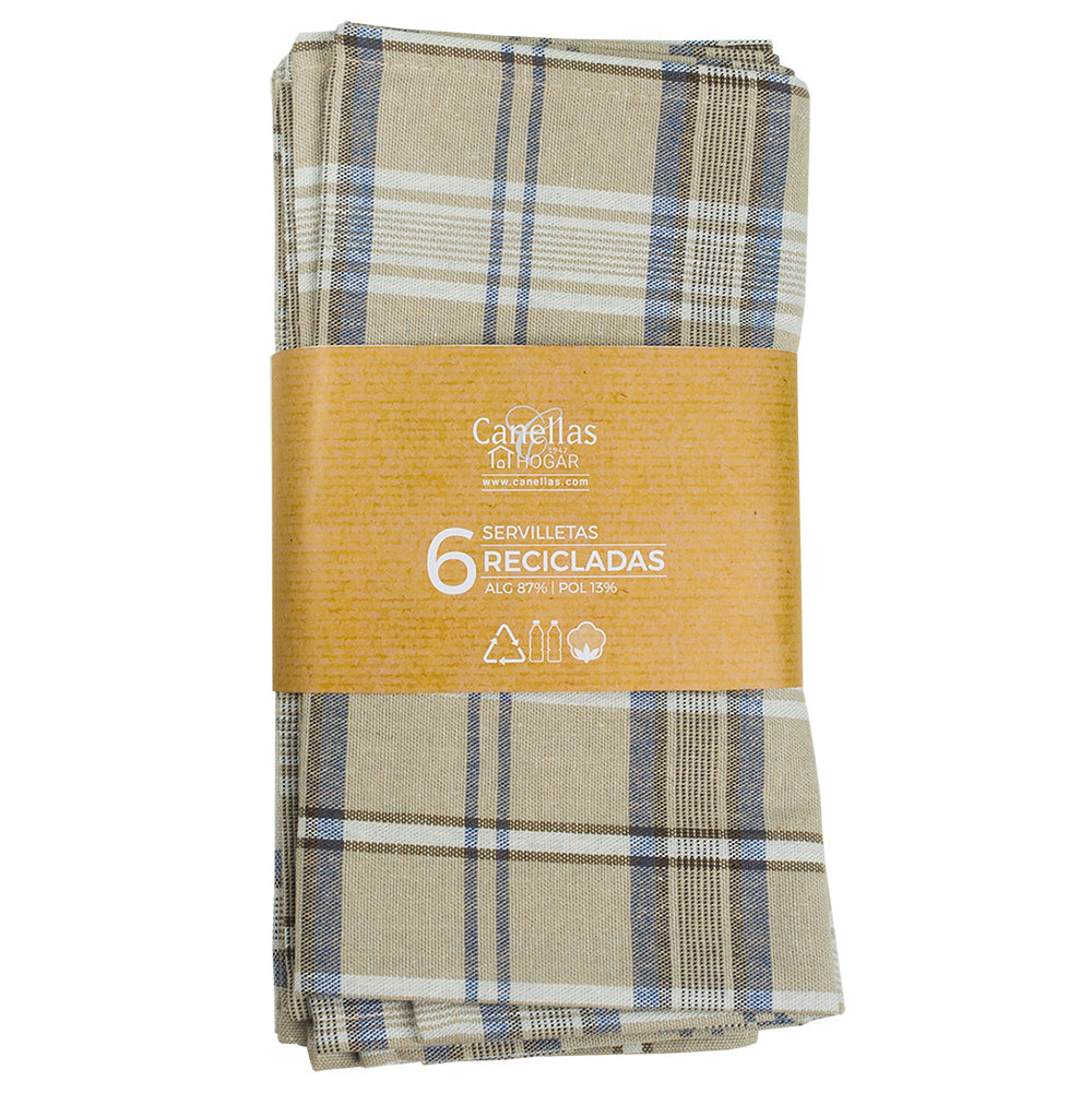 6 Servilletas RECICLADAS 808-1