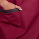 Delantal tejido detalles cuero 8016-1