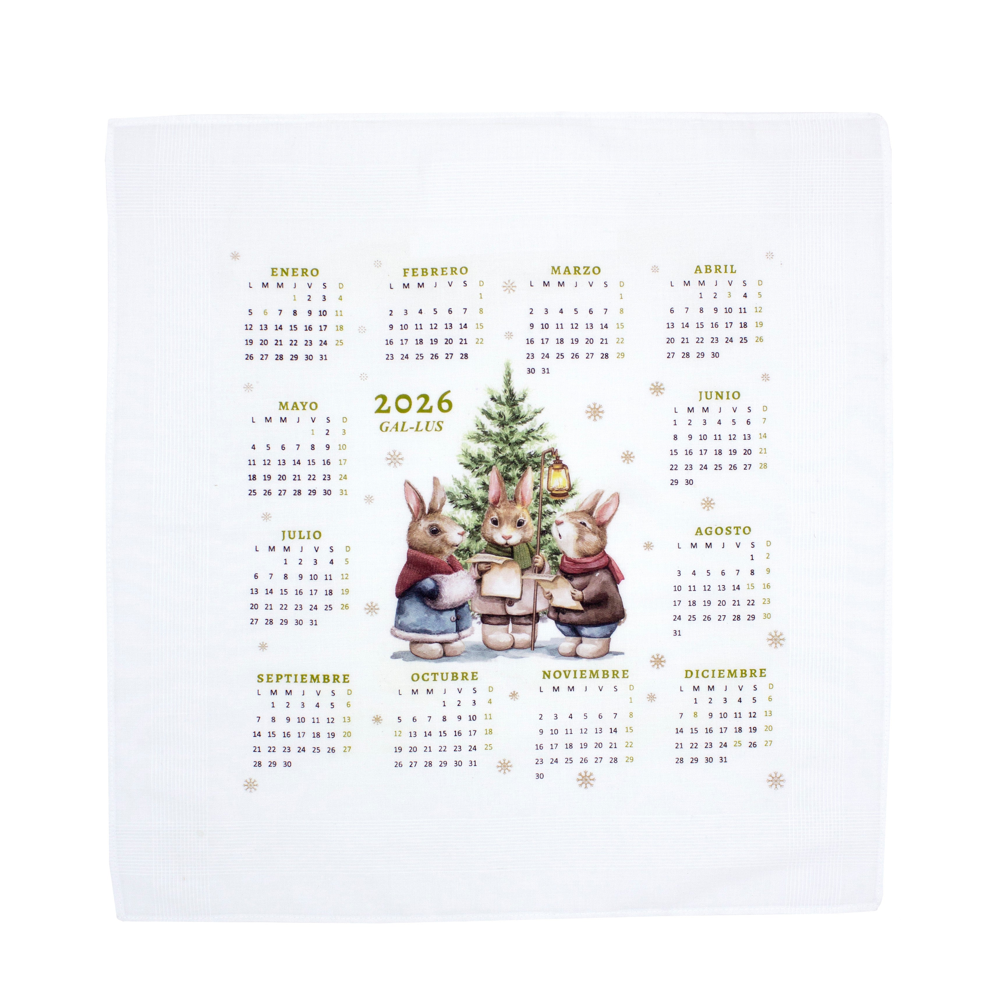 7091U - 1 Pañuelo Calendario 2026